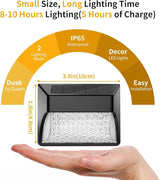 Solar Fence Deck Lights Outdoor 8 Pack Waterproof Dusk to Dawn Warm White/Cool White, Solar Powered LED Lights | Lumora