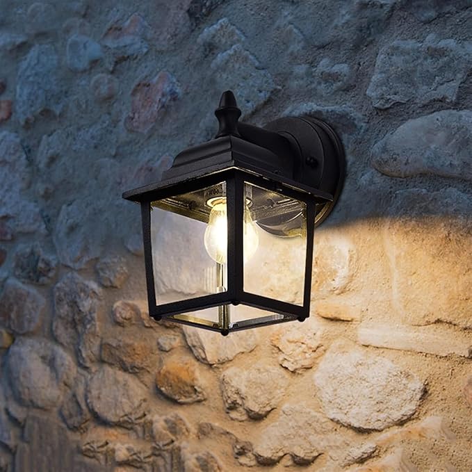 Outdoor Lamp Post Light Wall LED Outdoor Mounted Porch Retro Wall Light Black Rustic Loft Antique Wall Lamp Edison | Lumora