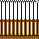 10 Pack 5Ft String Light Poles,Outside String Lights,Outdoor Light Poles,Metal Poles Stand for Patio,Backyard,Deck | Lumora