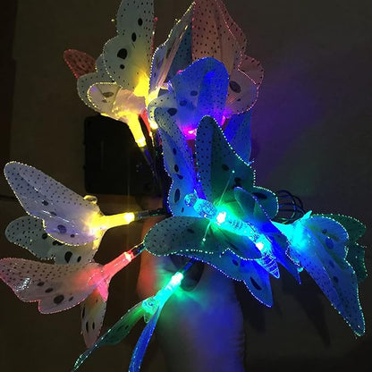 Solar Outdoor Lights, Garden Lights, 12 LED Butterfly Decorative Lights for Fence, Yard, Pathways, Solar Spot Lights Outdoor, Security Lights, Outdoor Lamp, Cute Stuff