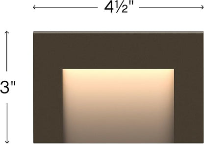 Hinkley Landscape Lighting LED Taper Deck Sconce, Horizontal, Bronze – Add Security to Outdoor Living Spaces with Ultra-Durable Deck Lights – 12-Volt, Bronze Finish, Integrated LED Engine, 1553BZ