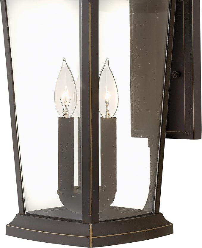 Hinkley Bromley Collection Three Light 4W LED Extra Large Wall Mount Lantern, Oil Rubbed Bronze