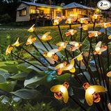 Solar Firework Lights 2Pcs Garden Lights Outdoor Waterproof, 120 LED Distribution in 40 Branches Copper Wire | Lumora