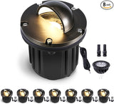 Gardenreet 12V Outdoor Well Light - Brass Weatherproof Electric LED In Ground Landscape Lighting, Low Voltage | Lumora