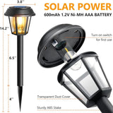 Solar Pathway Lights Outdoor 12 Pack Solar Lights Outdoor Waterproof 3000K Warm White Tungsten Filament Bulb for | Lumora