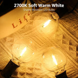 Lepro Bundle - Solar Flood Light 3 Adjustable Heads & 50 ft Outdoor String Lights 25 LED G40 Edison Bulbs String | Lumora