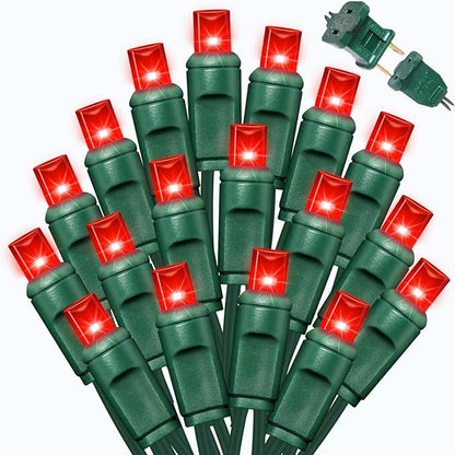 LAMPHOME Valentine’s Day Red String Lights Indoor, 1200LED (24pk of 50L) Christmas Lights Outdoor Waterproof, Fairy Light Plug in for Party Carnival Supplies, Tree Wedding Xmas Yard Garden Decor