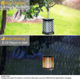 EOYIZW Solar Outdoor Lights 2 Pack- 99 LEDs Flickering Flame Solar Lantern for Garden Decor- IP65 Waterproof Garden | Lumora
