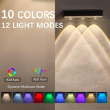 2 Pack Solar Fence Lights Outdoor, 3 Bulbs RGB Color Glow LED, 12 Modes RGB Color with IP65 Waterproof, Solar | Lumora