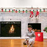 25FT C9 Red & Green Vintage Christmas Lights Outdoor, Waterproof Outdoor Hanging Xmas Lights with 26 Incandescent | Lumora