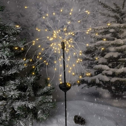 Touch Of ECO Solar LED Firework Sparkler Garden Stake Light - Outdoor Decorative Light, Flexible LED Branches, for Pathway, Garden, Outdoor Living Area - 120 LEDs, Over 3 Feet Tall