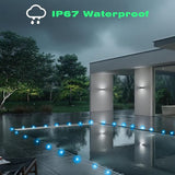 FVTLED LED Deck Lights Kit, 6pcs Φ1.22 WiFi Smart Phone Control Low Voltage Recessed RGBW Deck Lighting Waterproof | Lumora