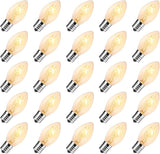 Minetom 50 Pack C7 Incandescent Light Bulbs, C7 Replacement Bulb for Christmas String Light, E12 Candelabra Base, 5 | Lumora