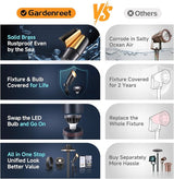 Gardenreet Spot Light Brass - Outdoor Landscape Spotlights 12V, LED Low Voltage Landscaping Uplights, All Weather | Lumora