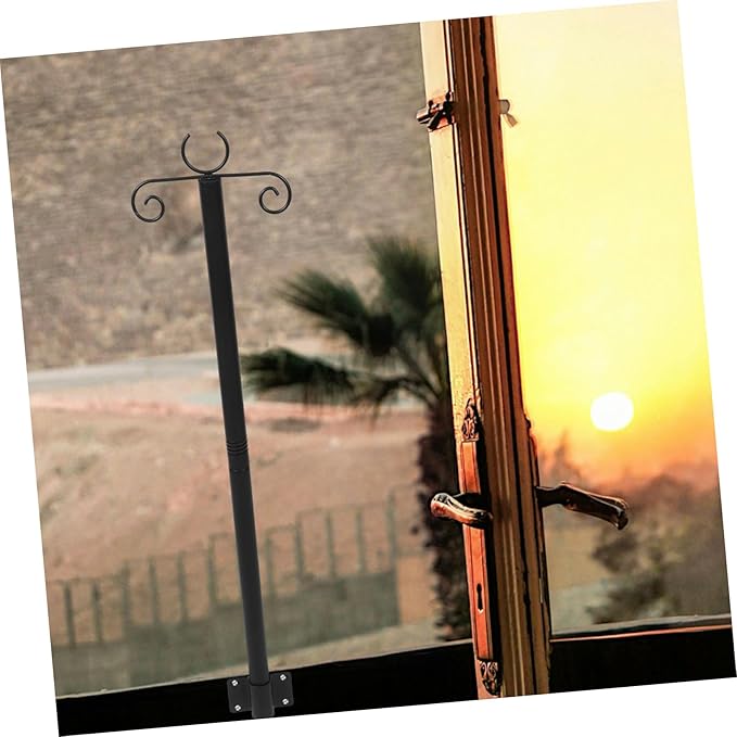 Totority 2sets Outdoor Hanging Light Support Rods Heavy Duty Poles for String Lights and Bird Feeders Easy | Lumora