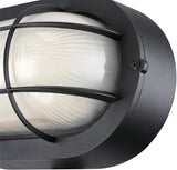 Westinghouse 6113600 Traditional One-Light Dimmable LED Outdoor Wall Light, Textured White Finish, White Glass | Lumora