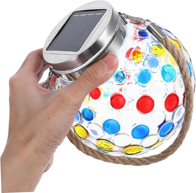 DOITOOL Solar Powered Glass Jar Led Lamp Decorative Hanging Light for Courtyard Garden and Patio Unique | Lumora