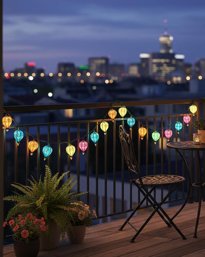 11FT Multicolor String Lights with 10 Bulbs, Colored Backyard Patio Indoor/Outdoor UL Listed String Lights, Hanging | Lumora