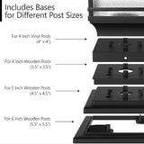 Davinci Lighting Premium Solar Outdoor Post Cap Lights - 4x4 5x5 6x6 - Bright LED Light for Fence Deck Garden or | Lumora