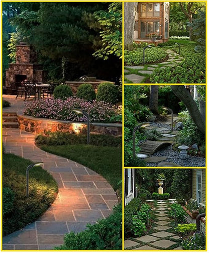 4 Pack Solar Pathway Lights Outdoor IP65 Waterproof Solar Lights Solar Yard Lights for Garden Patio Yard Landscape Pathway Lawn