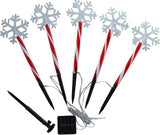 Solar Christmas Pathway Lights - 5 Designs (Star, Snowflake, Santa, Bell), Auto On/Off, Waterproof Warm White LED | Lumora