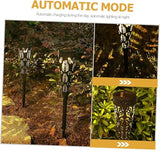 Kisangel 4pcs Solar Pathway Lights Outdoor Garden Lawn LED Solar Powered Waterproof Yard Patio Landscape Lighting | Lumora