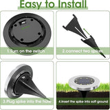 INCX Solar Lights for Outside,8 Pack Solar Light Outdoor Waterproof, Garden Lights Landscape Lighting for Patio | Lumora