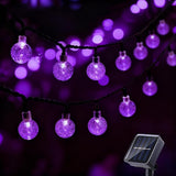 20 LED Decorations Crystal Globe Solar String Outdoor Lights with 8 Lighting Modes Waterproof Solar Powered Patio | Lumora