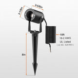 Low Voltage Landscape LED Spotlight, 3W 12V AC/DC Outdoor Waterproof Garden Lights for Yard, Pathway, Tree Up | Lumora