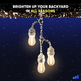 Maximm Outdoor String Lights Waterproof Shatterproof - LED Lights for Outside, with 10 Edison Plastic Bulbs Great | Lumora
