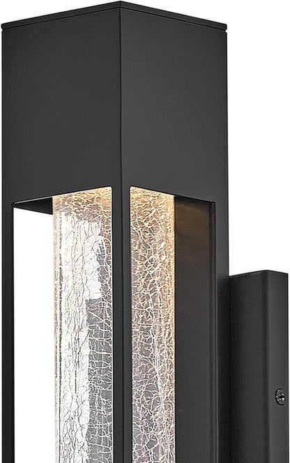Hinkley Vapor Small Wall Mount Lantern, Black