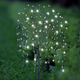 FUCHSUN 4.6 FT 200 LED Solar Lighted Willow Tree Outdoor, Light Up Weeping Willow Tree Garden Pathway Lights | Lumora