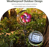 Solar Moon Windmill Decorative Garden Light - Metal Stake Windmill with Glass Ball LED, Outdoor Lawn Lamp for Yard | Lumora