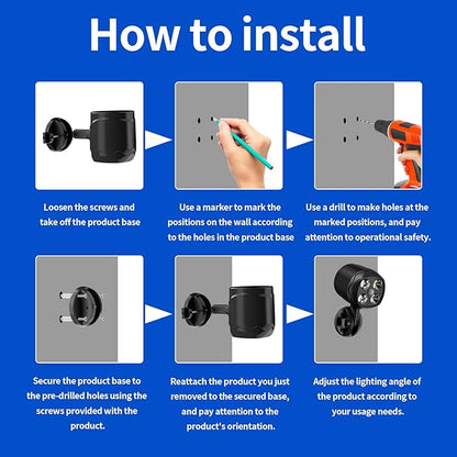 Battery Operated Outdoor Motion Sensor Light, 600LM 6000K Waterproof Wide-Angle Detection Auto On/Off Wall Light,for Garage, Yard, Front Door, Stair and Driveway (1 Pack)