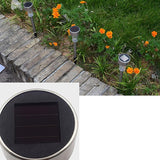 Zerodeko 8pcs Waterproof Solar Ground Plug Lights Stainless Steel LED Landscape Pathway Lamps for Outdoor Garden | Lumora