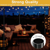 String Light Poles for Outside Deck 2 Pack 8FTHeavy Duty Metal Garden Outdoor Light Poles for Solar String Light | Lumora