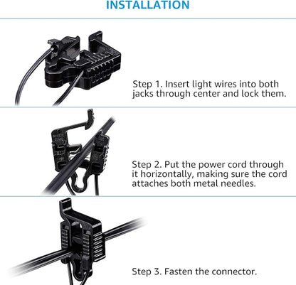 LEONLITE Low Voltage Landscape Wire Connector, Outdoor Light Cable Connectors for Pathway Lights/In-ground Lighting/Spotlight, UL Listed, 12-18 Gauge, Pack of 6
