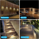 6 Pack Low Voltage AC/DC 12V LED Landscape Deck Light,Outdoor Retaining Wall Lights, IP65 Waterproof Step | Lumora