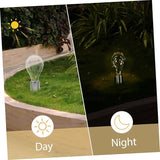 4pcs Solar Powered Copper Wire Led Hanging Light Bulb Warm White Decorative Chandelier for Outdoor Garden | Lumora