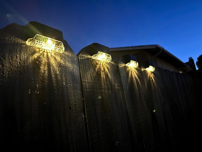 16-Pack Solar Deck Lights, Outdoor Waterproof LED Lights for Pathways, Stairs, Patios, Fences - Easy Install | Lumora