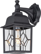 LIT-PaTH Dusk to Dawn Outdoor Wall Lantern, Matte Black Large Exterior Wall Light Fixture, E26 Base, Anti-Rust | Lumora