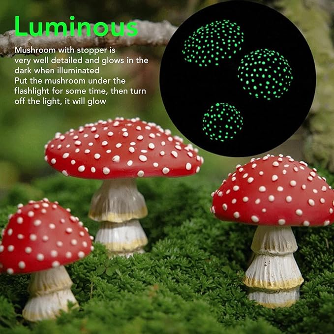Mushroom Lights Solar Garden Decor, Solar Powered Lasting Mushrooms Stake Lightings for Garden Pathway Landscape Yard Decorations Outdoor