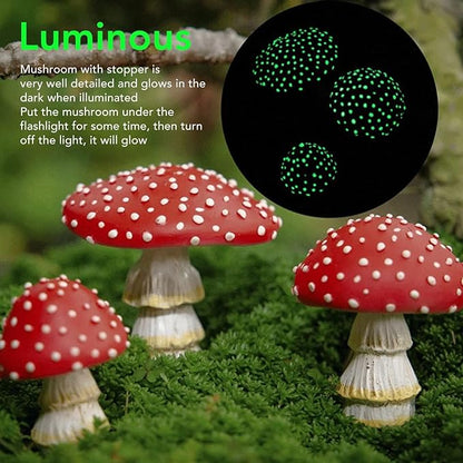Mushroom Lights Solar Garden Decor, Solar Powered Lasting Mushrooms Stake Lightings for Garden Pathway Landscape Yard Decorations Outdoor