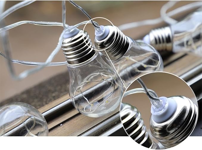 Solar String Light Outdoor Edison Vintage Plastic Hanging Waterproof String Lights for Deck Yard Tents Party Decor | Lumora