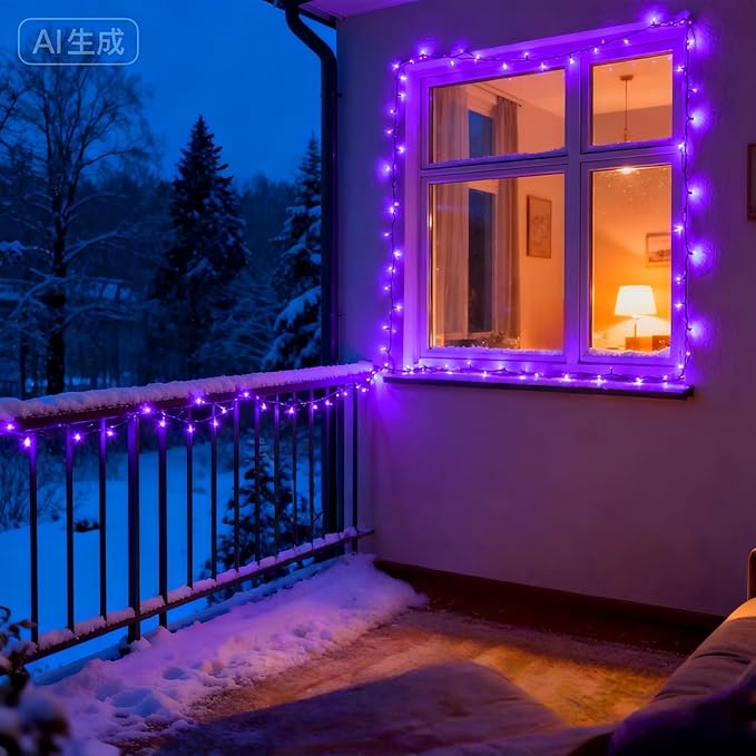 100 LED Purple Christmas Lights, UL Certified Commercial Grade Green Wire String Lights 35 FT, for Indoor and | Lumora