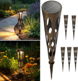 JJX Solar Pathway Lights, 6 Pack Outdoor Walkway Solar Lights for Yard Outside, Warm Light LED Landscape Light | Lumora