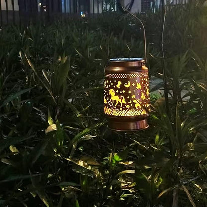 Unicorn Solar Light Outdoor Waterproof Hanging Decoration, Unicorn Metal Solar Decoration LED Lantern Outdoor Garden Decoration, Courtyard, Lawn, Tabletop, Path, Landscaping (Unicorn)