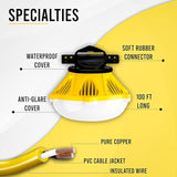 100 FT Construction String Lights - String Light Indoor - Commercial Outdoor String Lights - Patio Hanging Lights | Lumora