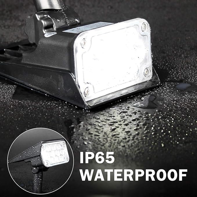 T-SUNUS 20 LED Solar Spotlights, IP65 Waterproof 2-in-1 Outdoor Solar Landscape Light for Yard Garden Driveway | Lumora