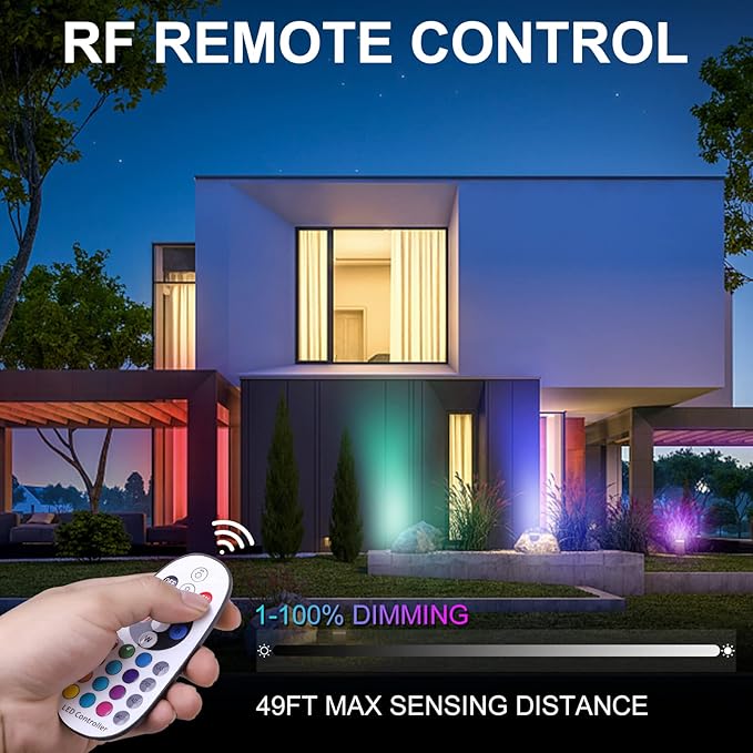Halloween Christmas Spotlight Outdoor,10W RGBW Led Landscape lighting,Low Voltage Color Changing Landscape | Lumora